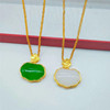 Brass jewelry, accessory, pendant, with gem, wholesale