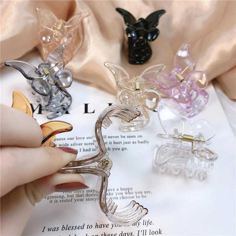 Retro Butterfly Arylic Stoving Varnish Hair Claws display picture 3