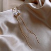 Long goods from pearl, brand earrings with tassels, advanced silver needle, silver 925 sample, internet celebrity, high-quality style