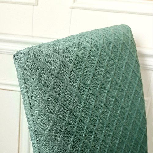 Diamond-shaped three-dimensional pattern thickened elastic solid color jacquard chair cover simple home hotel one-piece chair cover cross-border