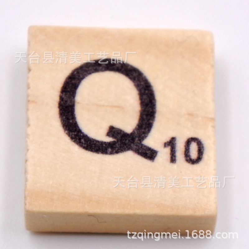 Cubo de pino 26 letras en inglés madera natural letras en inglés unidad 26 letras piezas de madera letras en inglés