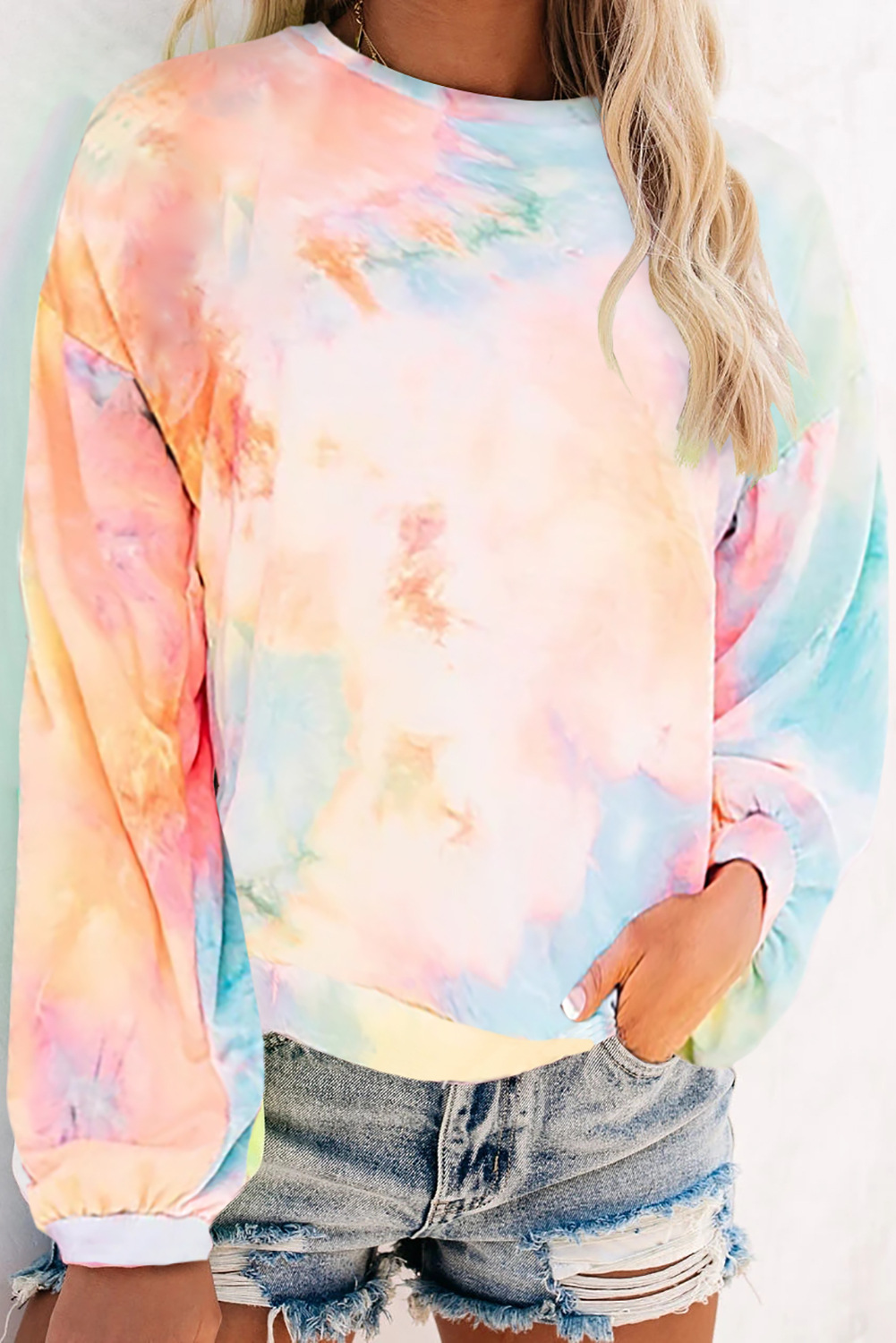 autumn new loose casual literal printing long-sleeved round neck ladies sweater NSSI2466