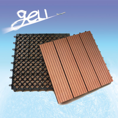 PE WPC balcony Free Mosaic floor household Terrace WPC floor Anticorrosive non-slip wear-resisting