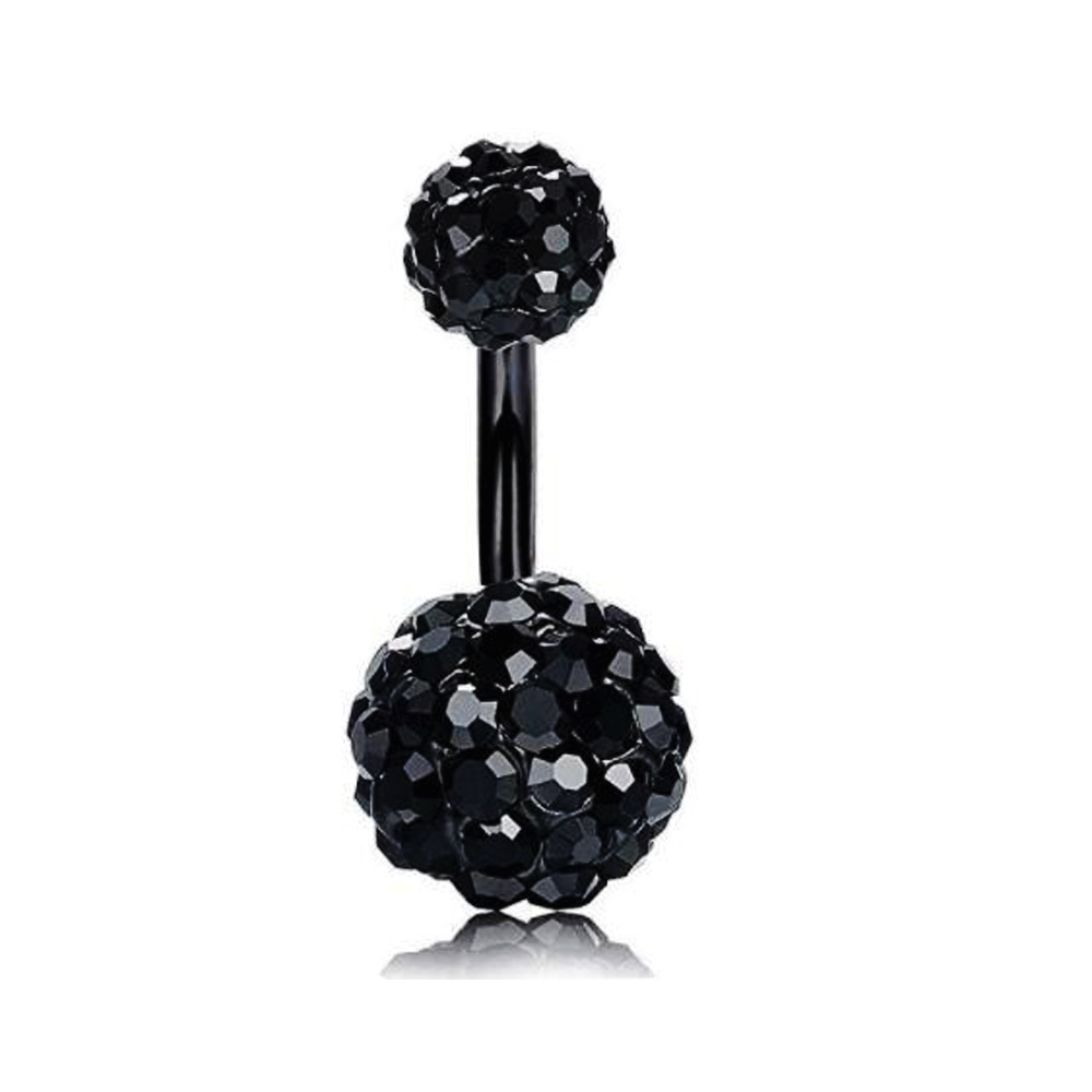 Hot Selling Diamond Ball Belly Button Ring Umbilical Piercing Jewelry 316L Surgical Steel Fashion Body Jewelry detail image 18