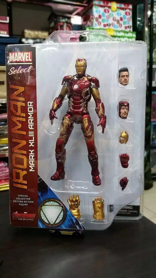 18 cm Anime Marvel Select Iron Man Mark XLIII MK43 Armor Action