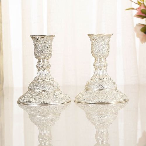 Chinese style five-headed three-headed candle holder home dining table candlelight dinner candle holder creative home furnishings craft gifts