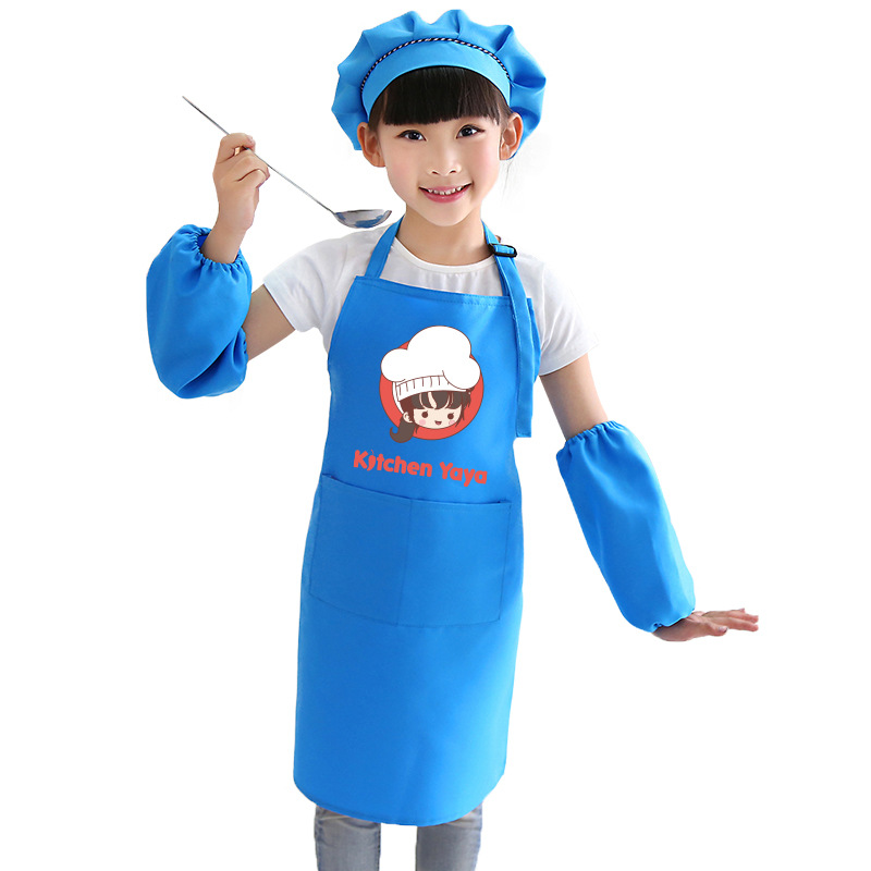 Delantal DE LOS NIÑOS personalizados pintura overall kindergarten arte publicidad delantal personalizado DIY impresión logo