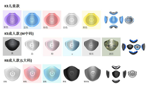 KN95 dust-proof silicone breathing valve activated carbon replaceable filter element cotton head-mounted washable K5 industrial mask