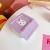 Cute Japanese small storage box, fuchsia storage system, Japanese and Korean