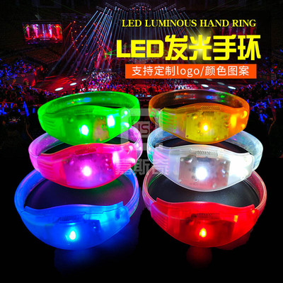 customized led Electronics luminescence Bracelet Manufactor wholesale activity Flash Bracelet Vocal concert Should aid TPU Fluorescent bracelet
