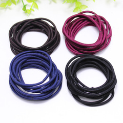 韓國細頭繩高彈力基礎打底發圈 橡皮筋發繩扎頭髮皮筋髮飾批發