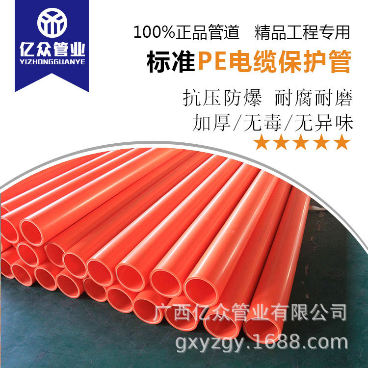 大量供应PE电力管，PE电缆管，PE通信管，PE穿线管