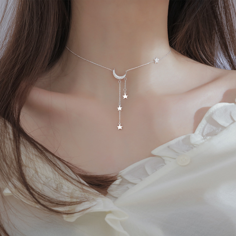 Moon Tassel Necklace