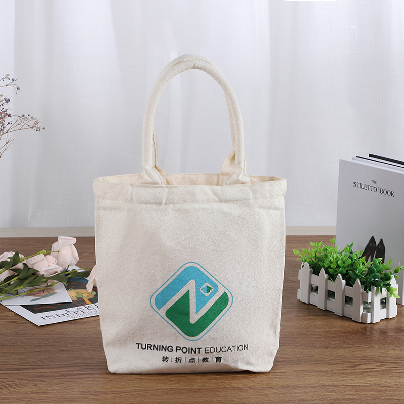 厂家批发手提帆布袋棉布袋印刷LOGO 创意学生单肩拉链帆布购物袋
