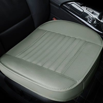 Seat cushion, seat cover | Seat Cushion Pu Leather - gray-full-package-with-bamboo-charcoal-leaflet