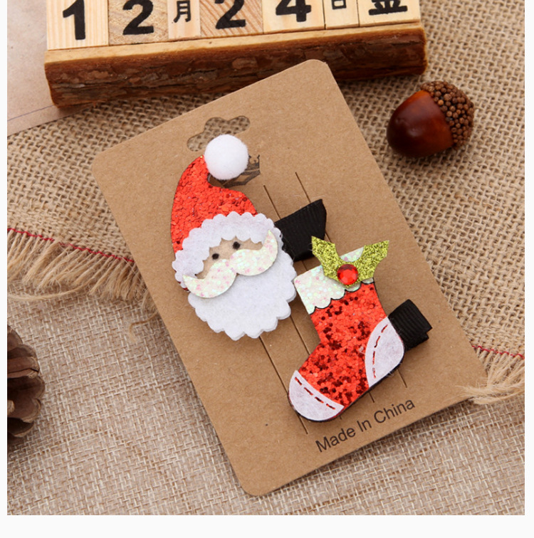 Cute Christmas Elk Tree Suit Hairpin Wholesale Nihaojewelry display picture 5