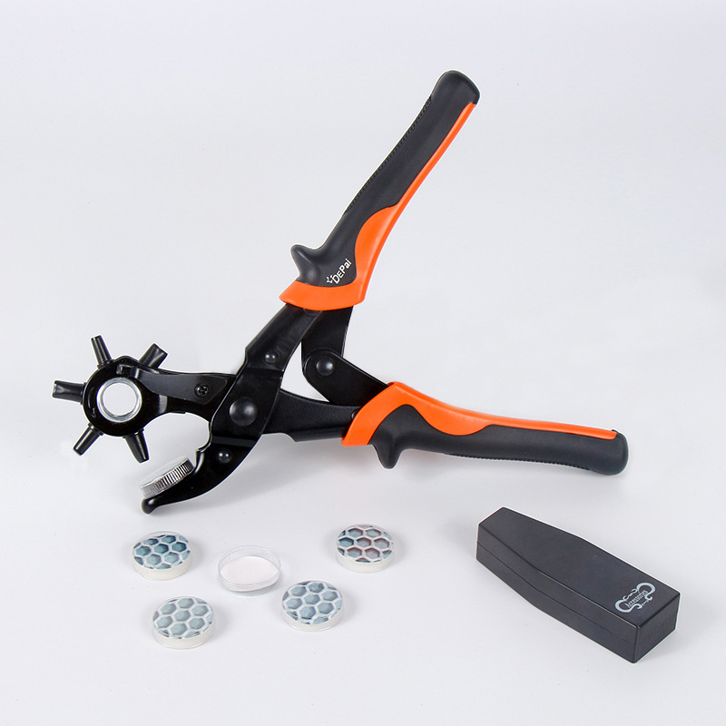 厂家直销批发多功能皮革打孔钳手动打孔钳单孔腰表带开孔钳打孔器
