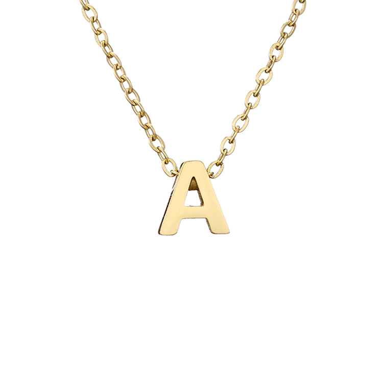 Fashion Letter Stainless Steel Titanium Steel Plating Necklace display picture 4