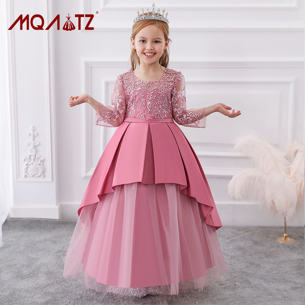 Children's dress eBay rhinestone long-sl...