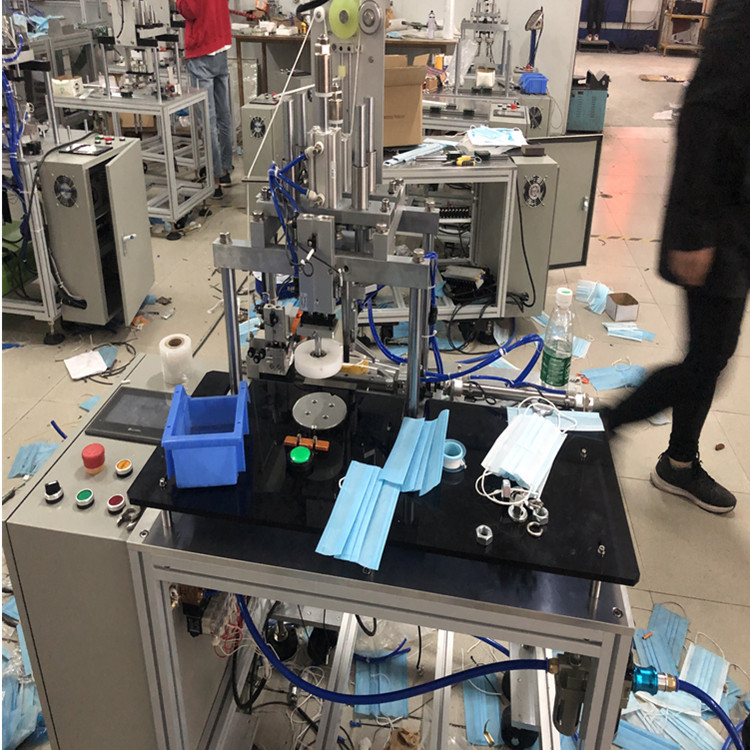 博昌工厂现货供应口罩点焊机口罩耳带焊接机一次性口罩双头点焊机