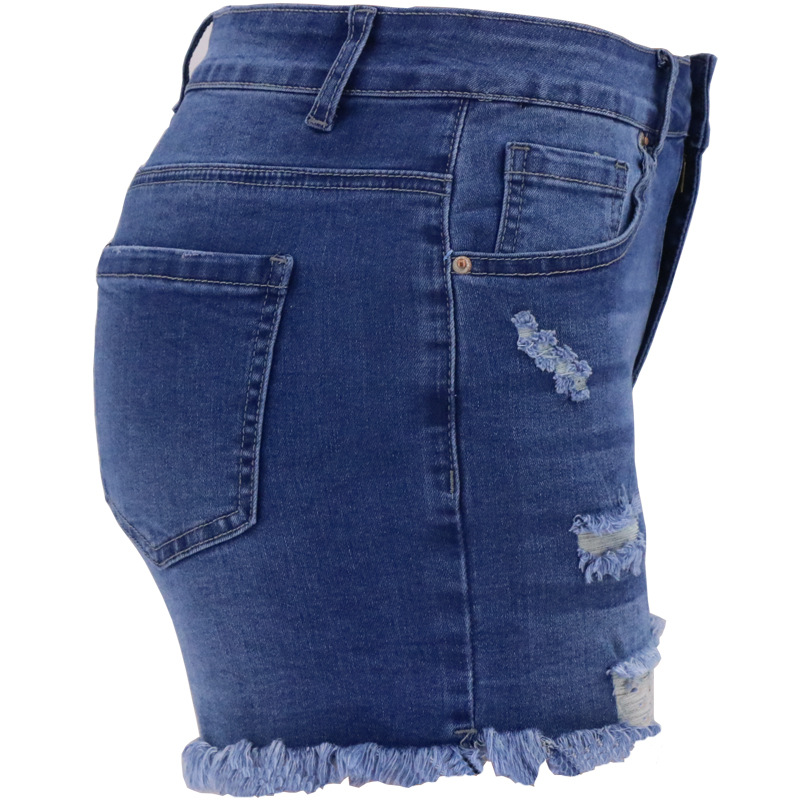 Ripped High Waist Women Denim Shorts - Shorts - Uniqistic.com