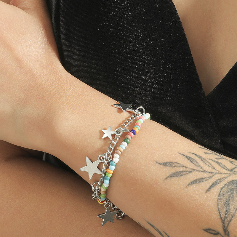 Bohemian Handmade Star Two Rice Bead Bracelets display picture 1