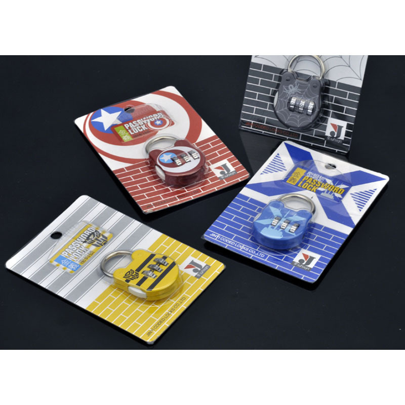 Factory Direct Creative Cartoon Combination Lock Zinc Alloy Luggage Mini Metal Zipper Fashion Padlock Dropshipping Drawer Lock Factory Direct Creative Cartoon Combination Lock Zinc Alloy Luggage Mini Metal Zipper Fashion Padlock Dropshipping Drawer Lock