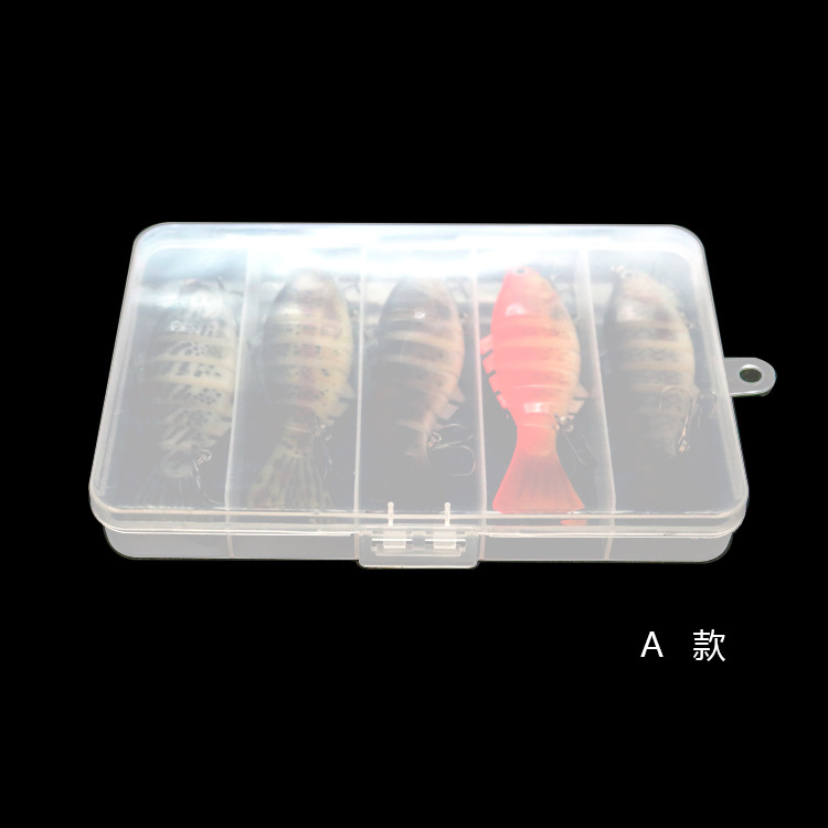 Large hard 7 segments minnow lure bait