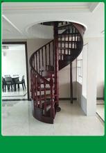 家居别墅，复式楼梯实木旋转楼梯，旋转楼梯定制