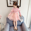 Spring lace small princess costume, dress, children's clothing, long sleeve, suitable for teen