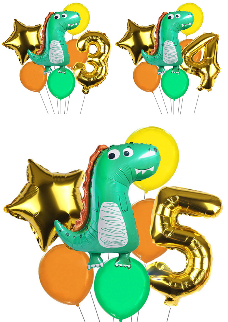 Hot Sale New Aluminum Dinosaur Balloon Bunch Party Festival Decoration Aluminum Foil Balloon Wholesale display picture 5