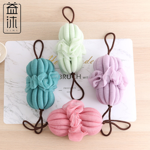 益沐浴球浴花可爱少女成人柔软搓背条洗澡用品搓澡泡泡球厂家直供