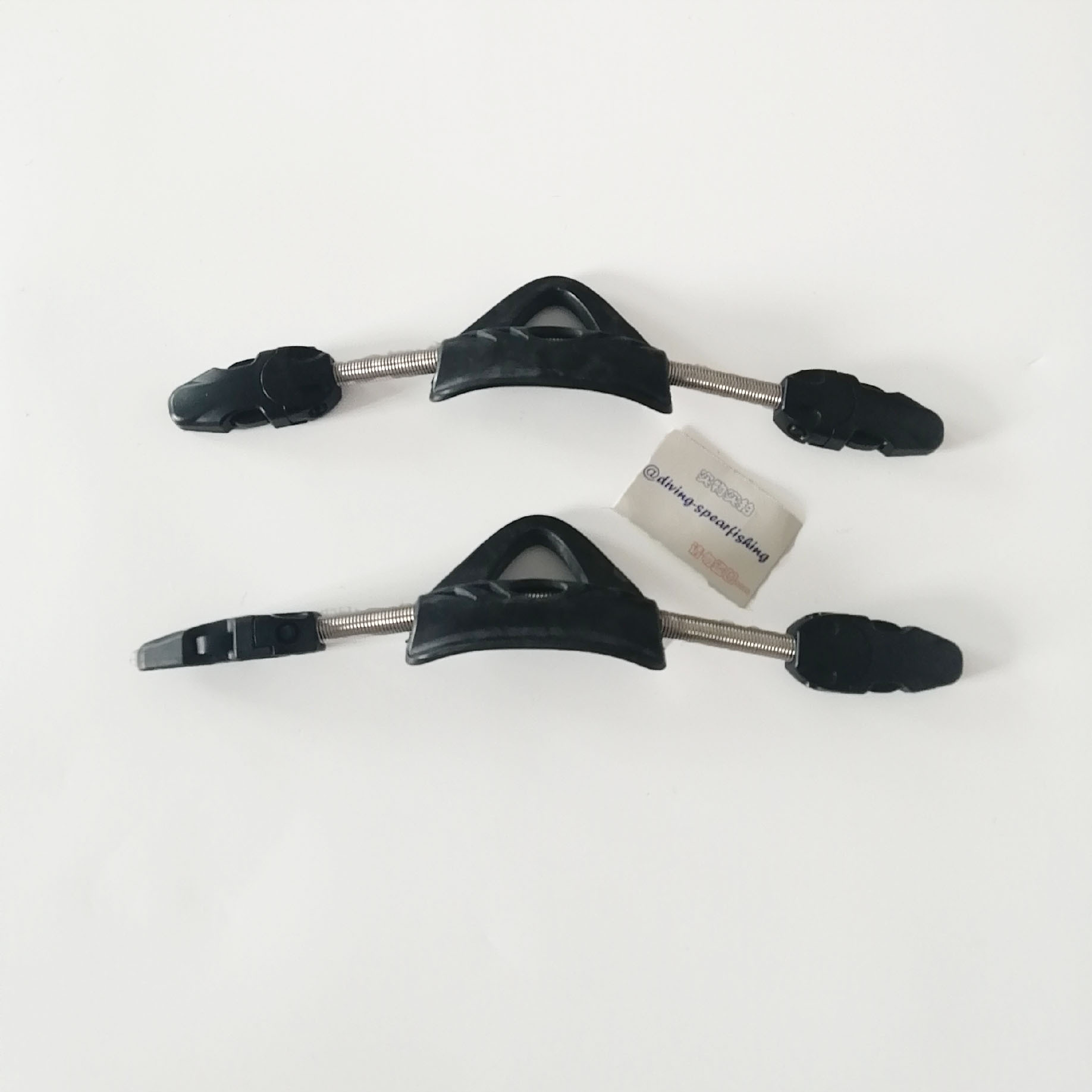 不锈钢潜水鞋带scubadiving黑色蛙鞋弹簧带专业潜水技潜松紧带