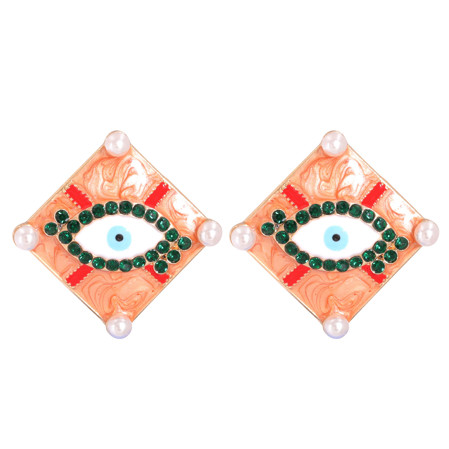 Devil's Eye Exaggerated Earrings display picture 5