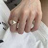 Retro ring, European style, flowered, on index finger, internet celebrity