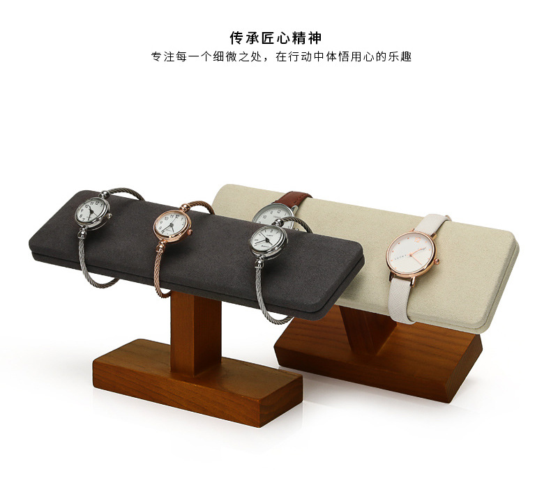 D002-003(07)实木斜面多用展示架(今伟创天猫)详情