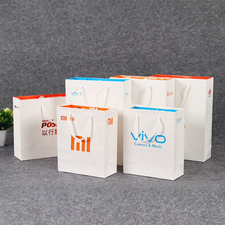 华为小米OPPOvivo中国移动苹果纸袋手机包装袋创意礼品购物手提袋