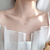 Planetary design necklace, brand chain for key bag , silver 925 sample, simple and elegant design, light luxury style, Korean style