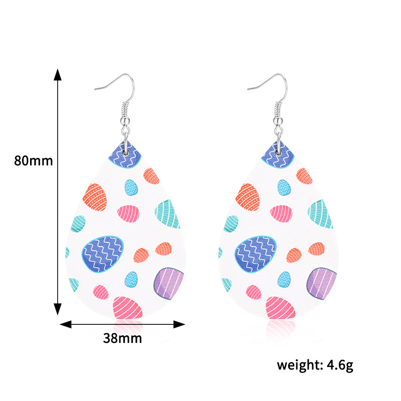 New Fashion Trend Drop Leather Earrings display picture 1