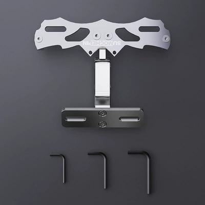 license plate frame, License plate holder/license plate holder - silver-1-set
