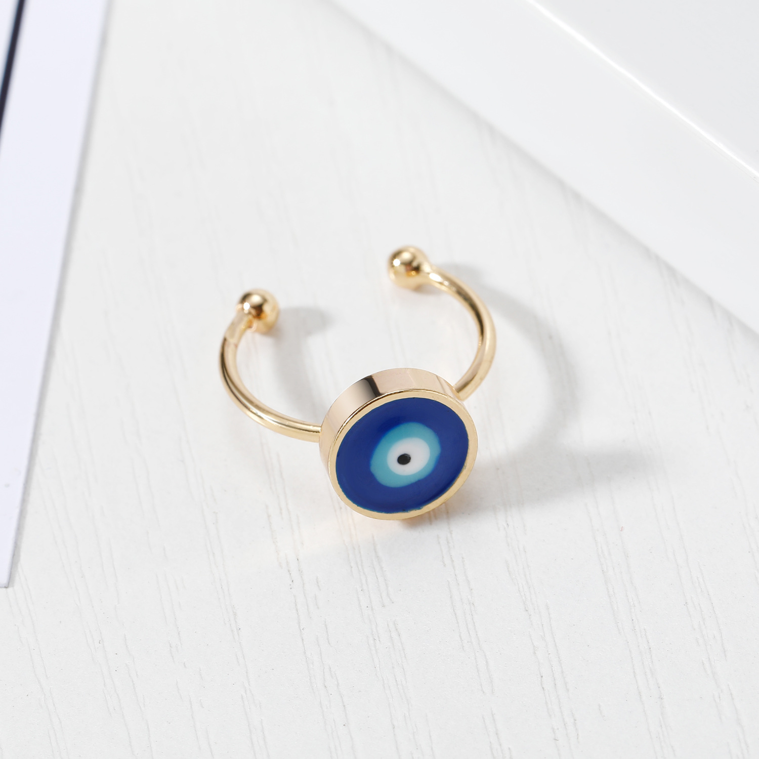 Anillo Ajustable Ojo Azul display picture 8