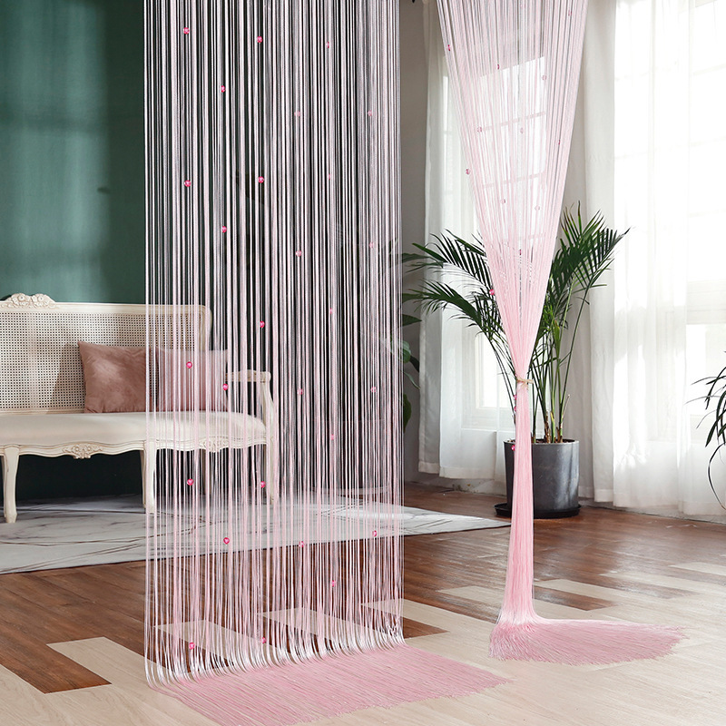 Factory Direct Wholesale Acrylic Beaded Curtain Romantic Wedding Entrance Partition Curtain Door Curtain Decorative Hanging Curtain