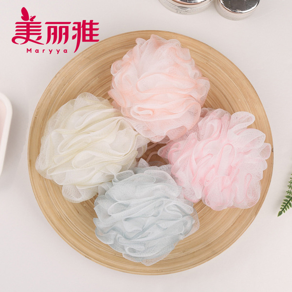 Two-color soft medical bath ball