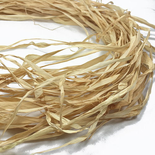 Natural colored raffia grass color 30 grams/bundle DIY raffia straw hat raw materials raffia rope wholesale 