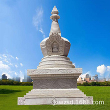 石材雕刻六层塔厂家 石雕八角塔图片 寺庙石塔经憧造价