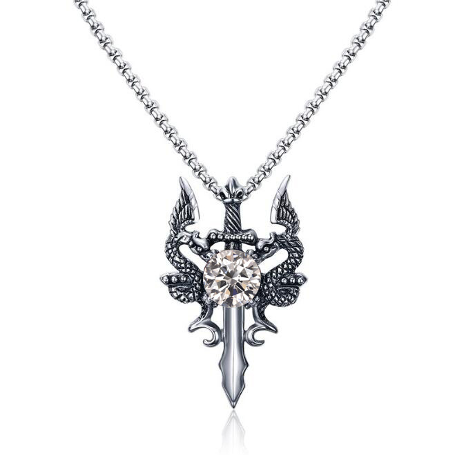 Pendant Necklace For Men Personalized Titanium Stainless Steel_voghion.com