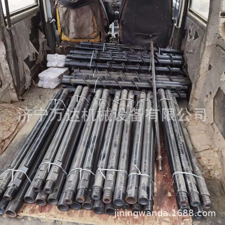 出售潜孔钻杆 50/60/73潜孔圆钻杆KDQ70型潜孔钻机用钻杆麻花钻杆