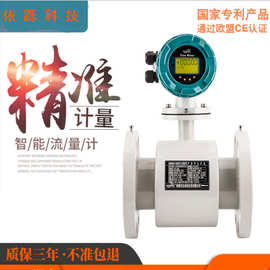工业污水KLDL四氟衬里316电极蓝兰申表头替法米特智能电磁流量计