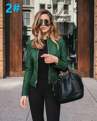 2020ebay Amazon's popular wish European and American new products are hot in autumn and winter fashion leather suit small coat women's wear