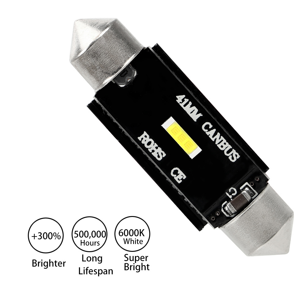 CANBUS luz de lectura decodificada luz de doble punta 1860 automóvil LED luz de techo 31MM 36MM 39MM 41MM image 3